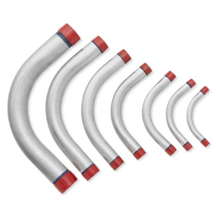 curva 90º p/eletroduto galv fogo pesado NBR5624 1" ELECON EC-EDF 83