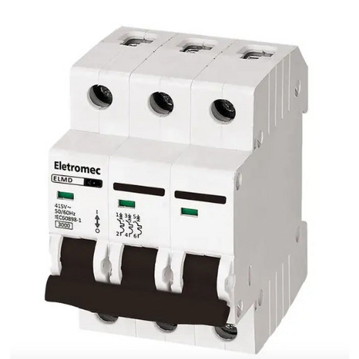 disjuntor DIN 3x16A 3kA EATON ELETROMEC ELMD-3C16 [11.13.01.001 e 002]