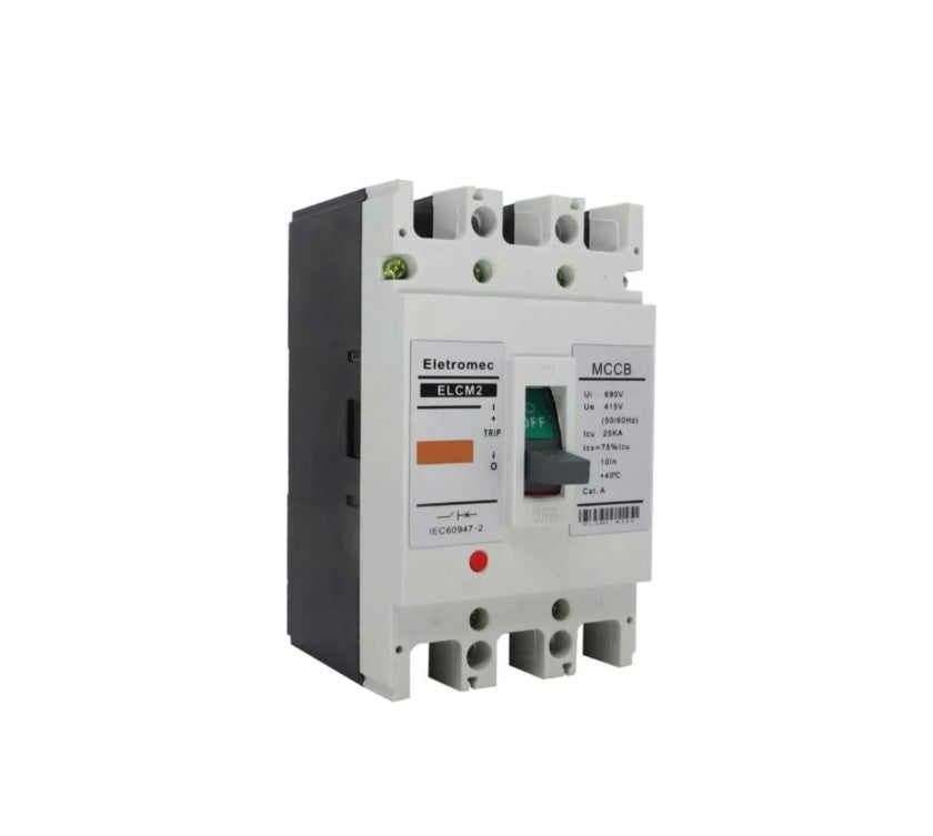 disjuntor caixa moldada  3x100A 25kA EATON ELETROMEC ELCM2-B3100 [11.09.02.001]