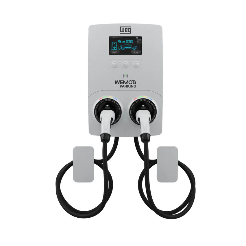 carregador veículos elétricos até 2x23kWca COM DISPLAY WEMOB-P-046-W-E-4G R-2T2 parking WEG 15361450